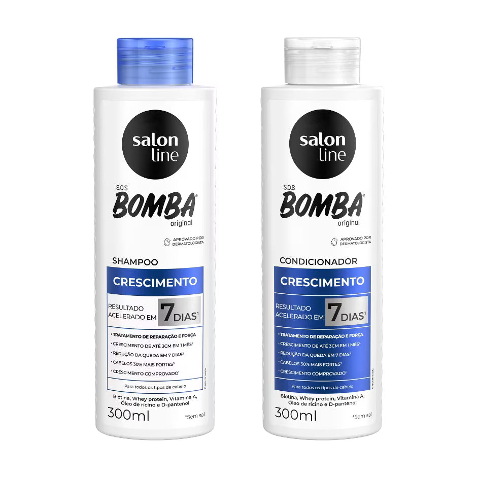 Kit Shampoo + Condicionador SOS Bomba Original Salon Line