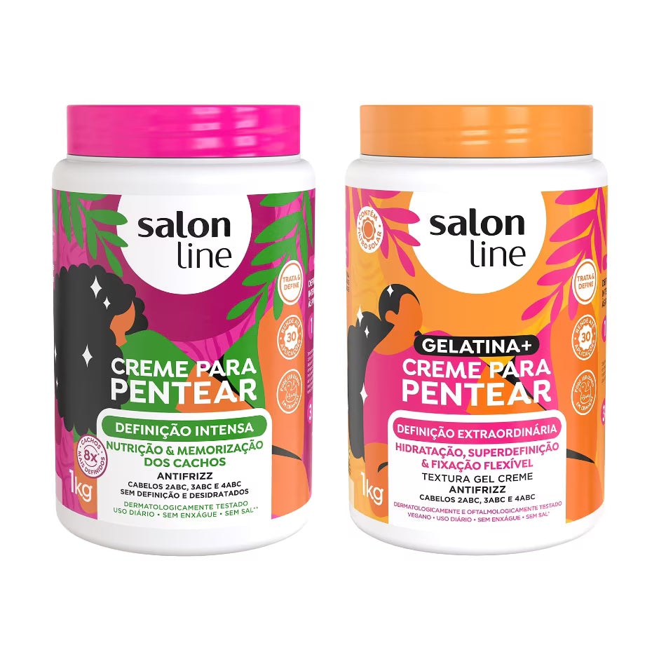 Kit Definição Intensa e Extraordinária com 2 Cremes para Pentear